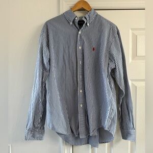 Ralph Lauren Stripped Classic Fit Button Up Large